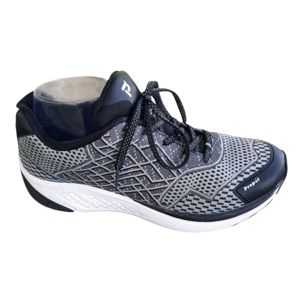 Propet One Walking Active  Black/Silver Therapeutic Comfort Shoes WAA103M Size 9